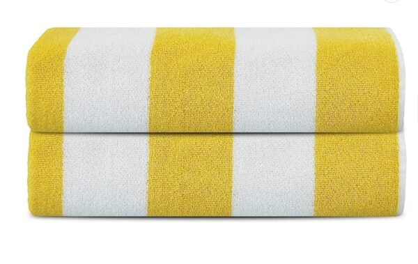 Cabana Stripe Terry Beach Towels, Variety – 4 Pack