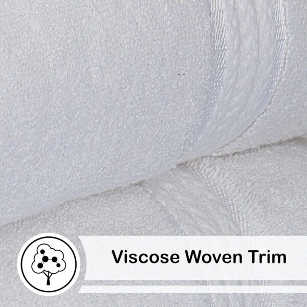 Soft Towel 600 GSM Cotton Towels Set, White (10 Pieces Bales) - Image 4