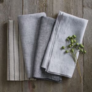 Hemmed Linen Napkin – Grey
