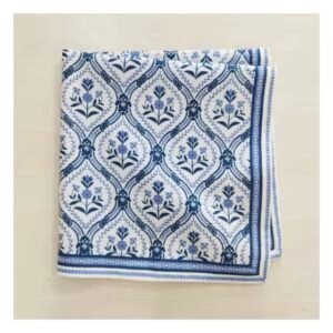Printed Cotton Napkin – Blue