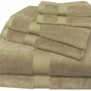 Luxury Bamboo Blend Wash Towel Cream | Soft, Absorbent Terry Wash Towel