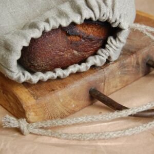 Linen Bread Bag – Natural